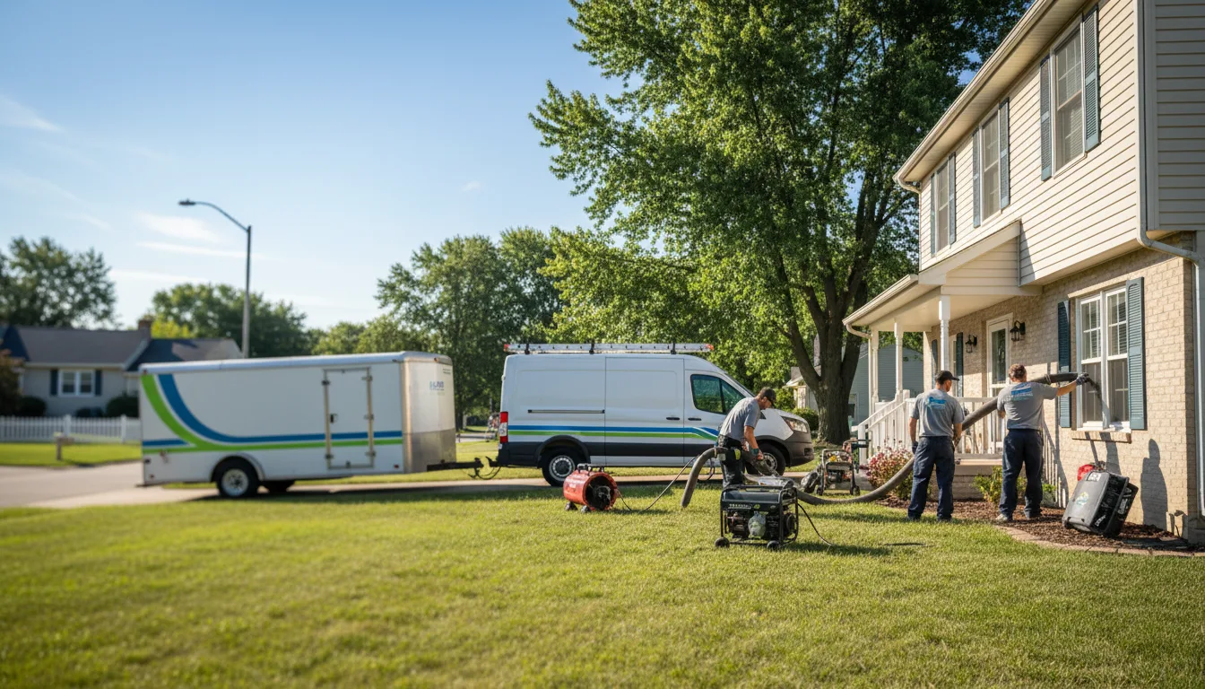 Flooded Basement Restoration And Cleanup With Repair in Hillsdale, IL near me